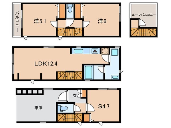 Kolet西小山の物件間取画像